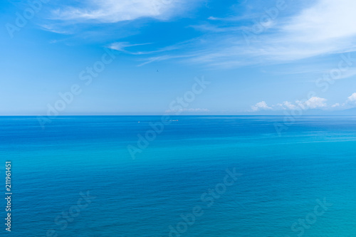 Blue sea horizon