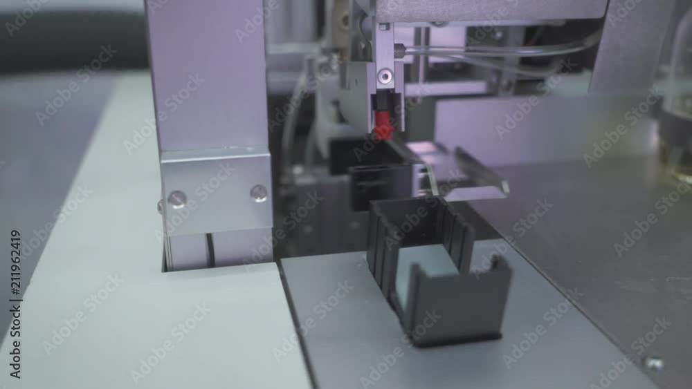 The medical apparatus works with objective and cover slides for a microscope. Part 1 The medical apparatus works with objective and cover slides for a microscope. Part 1