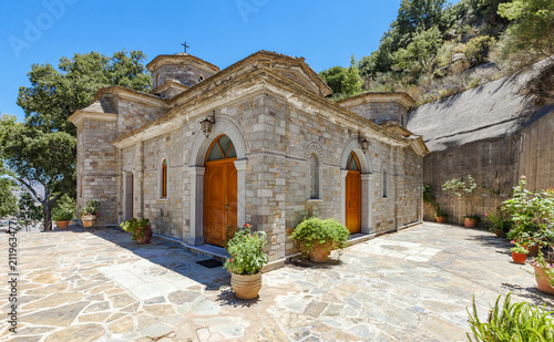 The monastery Kremaston, Crete, Greece photo