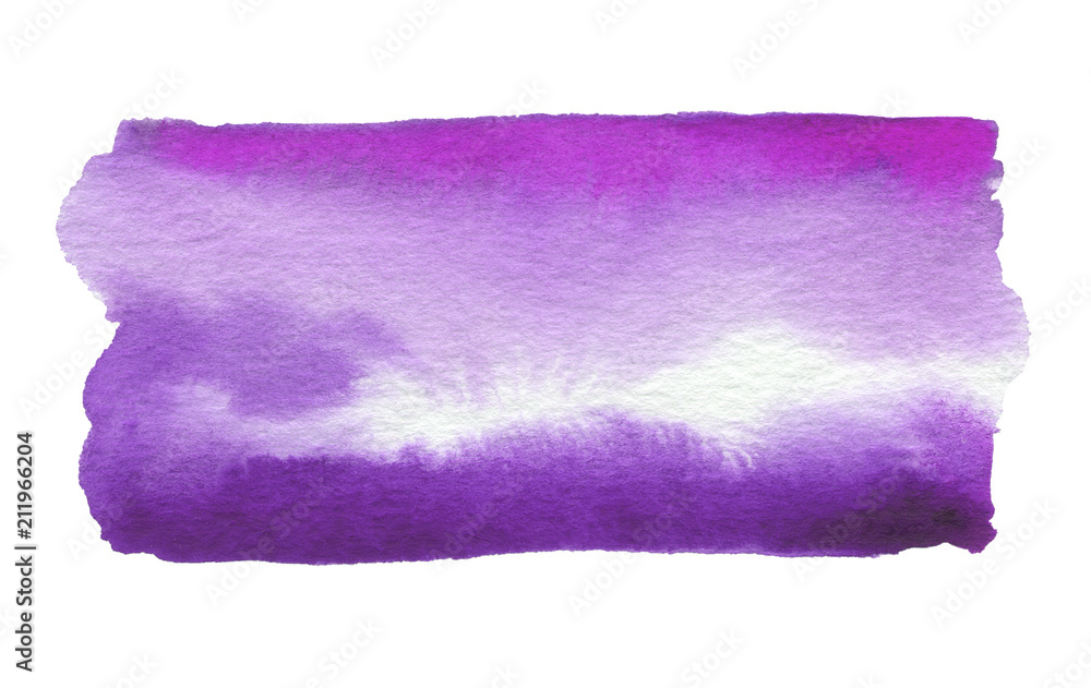 Abstract watercolor blot painted background. Texture paper. Isolated.