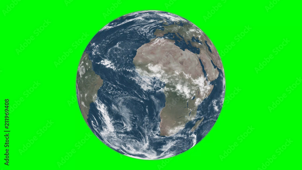 earth in green screen Stock Illustration | Adobe Stock