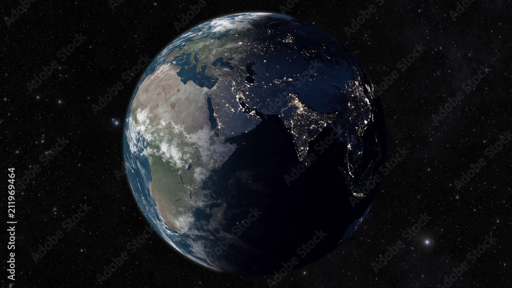 Earth light time from space Earth light time from space