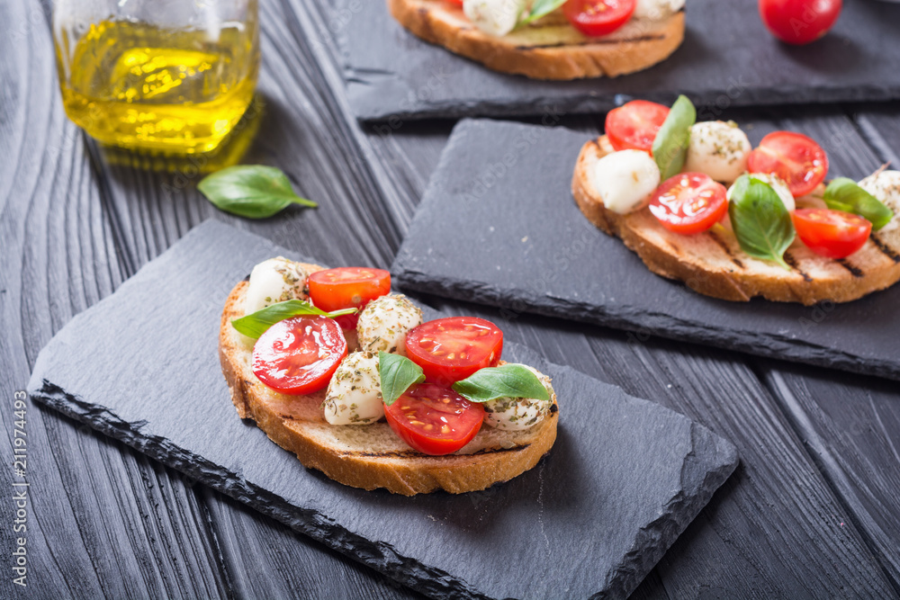 sandwich with mozzarella and cherry tomatoes sandwich with mozzarella and cherry tomatoes