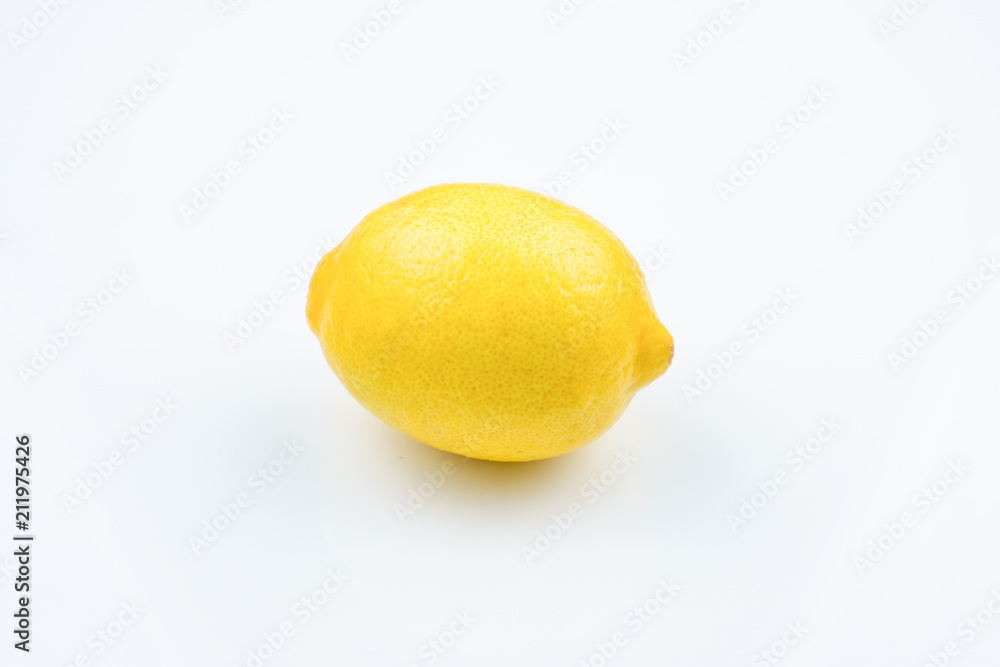 Lemon isolated on white background. Space for test or design. Lemon isolated on white background. Space for test or design.