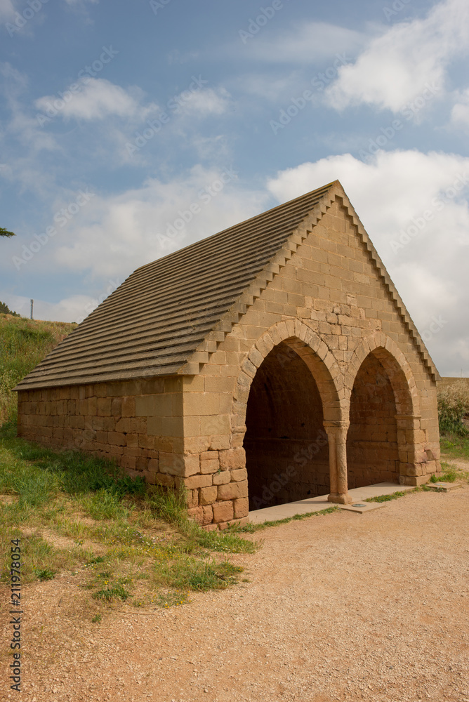 Fototapeta premium Camino de Santiago as it passes through Navarra