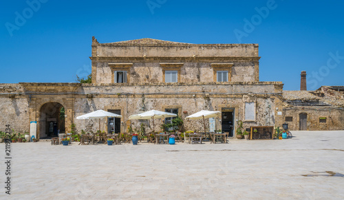 The picturesque village of Marzamemi, in the province of Syracuse, Sicily. photo