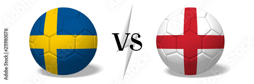 Soccerball concept - Sweden vs England