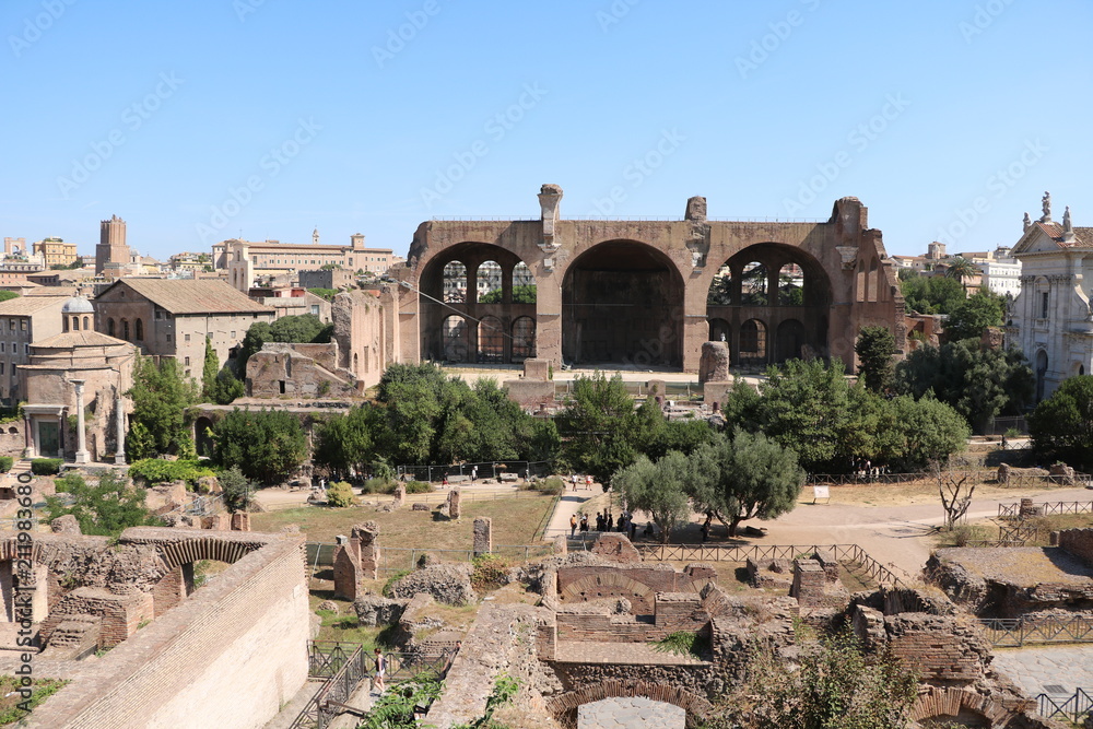 Fototapeta premium Roman Forum in Rome is the oldest Roman forum, Rome Italy