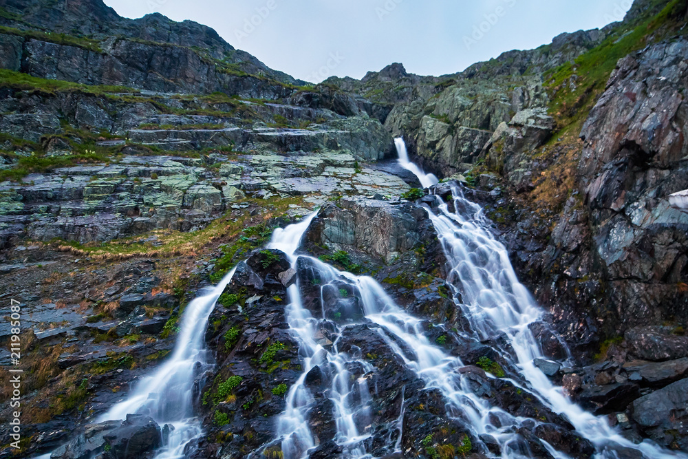 Waterfall in the mountains Waterfall in the mountains