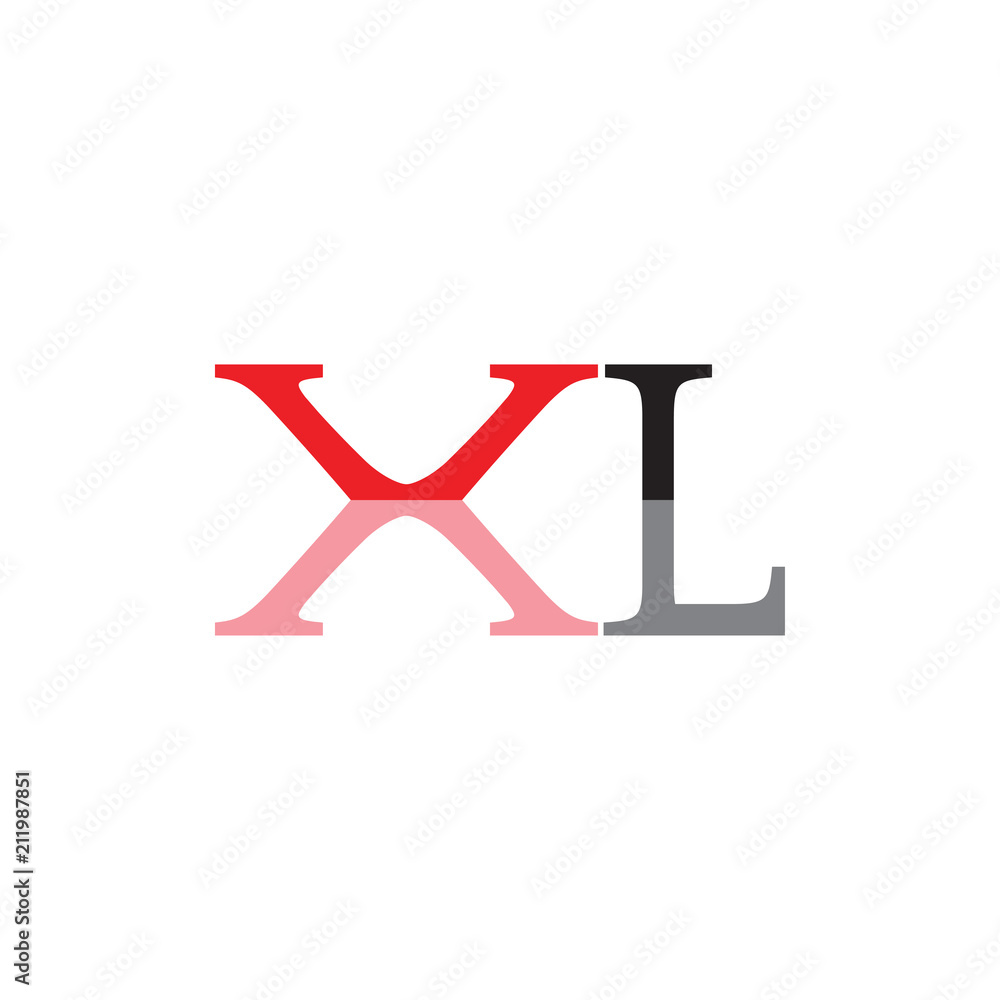 XL logo letter design XL logo letter design