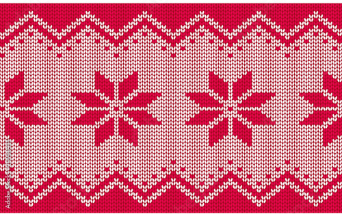 Knitted seamless pattern. Vector
