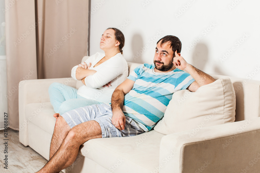 Man and woman do'nt want to talk to each other. Man and woman do'nt want to talk to each other.