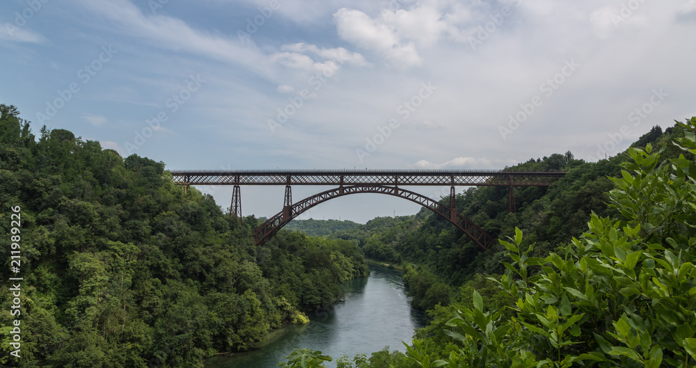 Fototapeta premium Adda river in the north of Italy