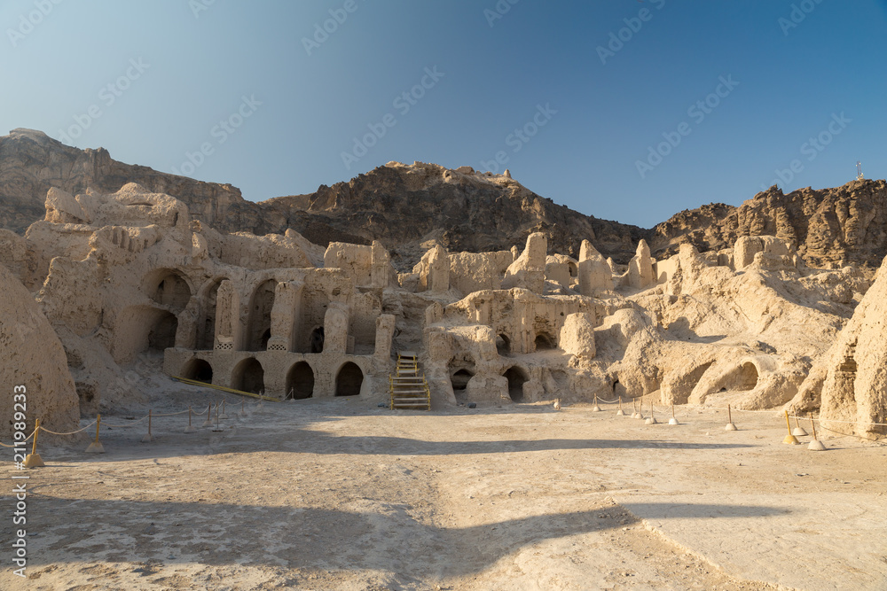 Fototapeta premium Parthian Castle on Mount Khajeh, Sistan and Baluchistan, Iran