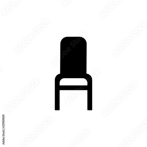 chair glyph icon. Element of furniture icon for mobile concept and web apps. This chair glyph icon can be used for web and mobile. Premium icon