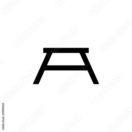 chair with wide legs glyph icon. Element of furniture icon for mobile concept and web apps. This chair with wide legs glyph icon can be used for web and mobile. Premium icon