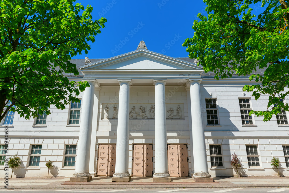 Obraz premium historic theater building in Putbus, Ruegen