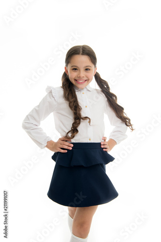 Happy schoolgirl. Hairstyle for schoolgirl nice and easy. Gorgeous tails perfect for every day of week. Cute everyday back to school hairstyles. Schoolgirl happy smiling pupil long curly hair