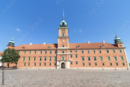 The Royal Warsaw Castle at old town in Warsaw (Warszawa), Poland.