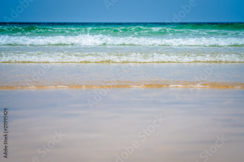 Turquoise blue sea in St. Ives