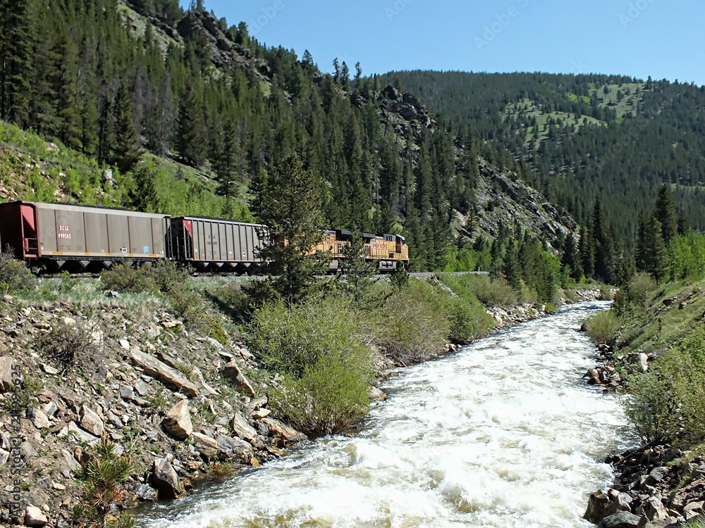 Train on south Boulder Creek