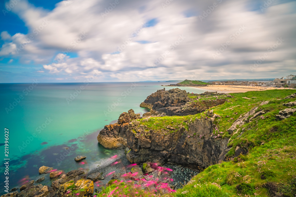 Naklejka premium Stunning coastal Cornish landscape