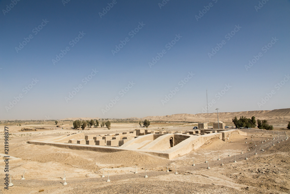 Achaemenid Palace in Dahan-e Gholaman, Sistan and Baluchistan, Iran