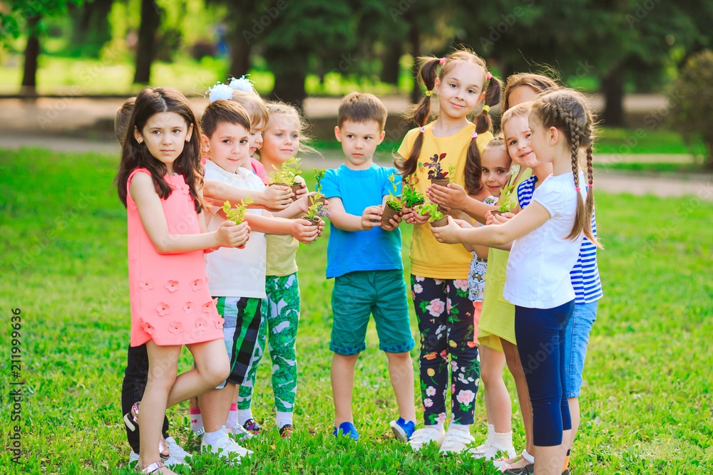 Fototapeta premium People Hands Cupping Plant Nurture Environmental