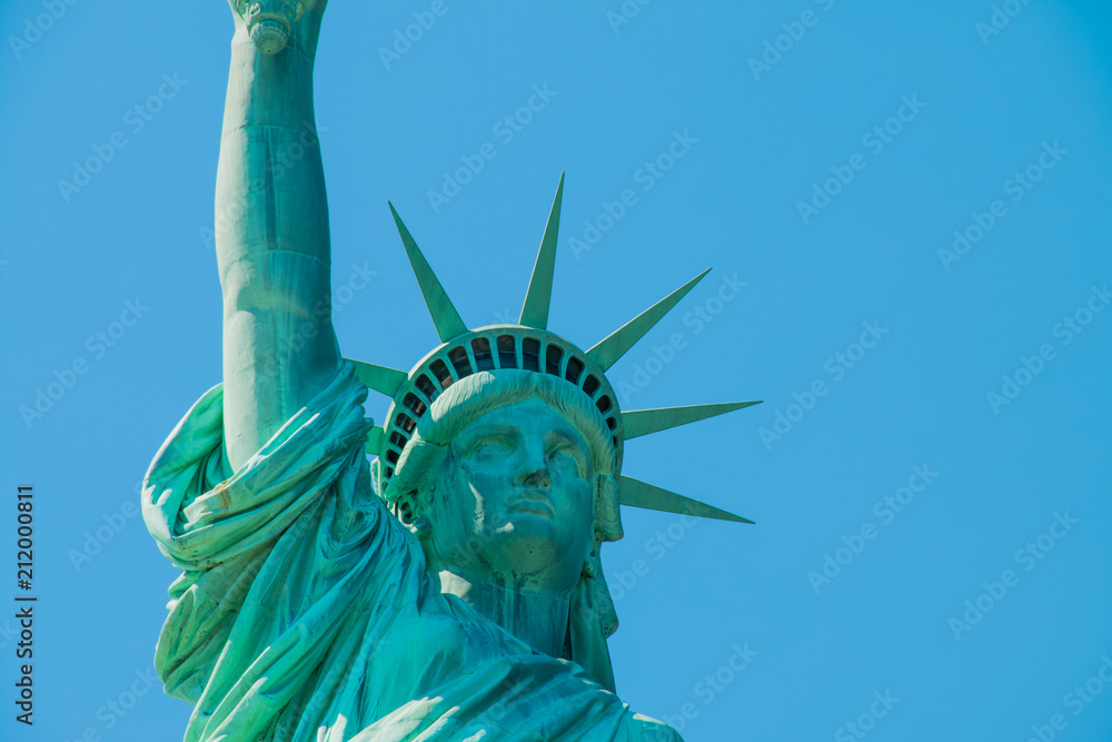 Fototapeta premium The statue of liberty in New York Harbor.