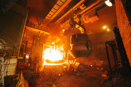 steel production in electric furnaces photo