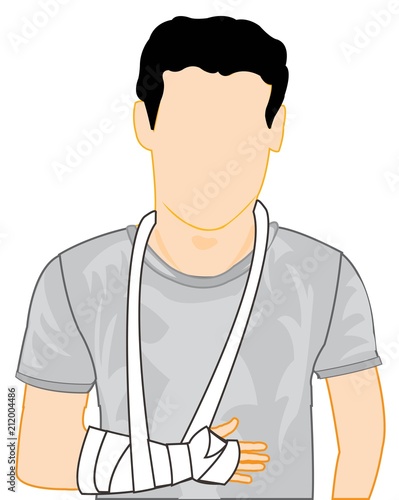 Persons with broken by hand