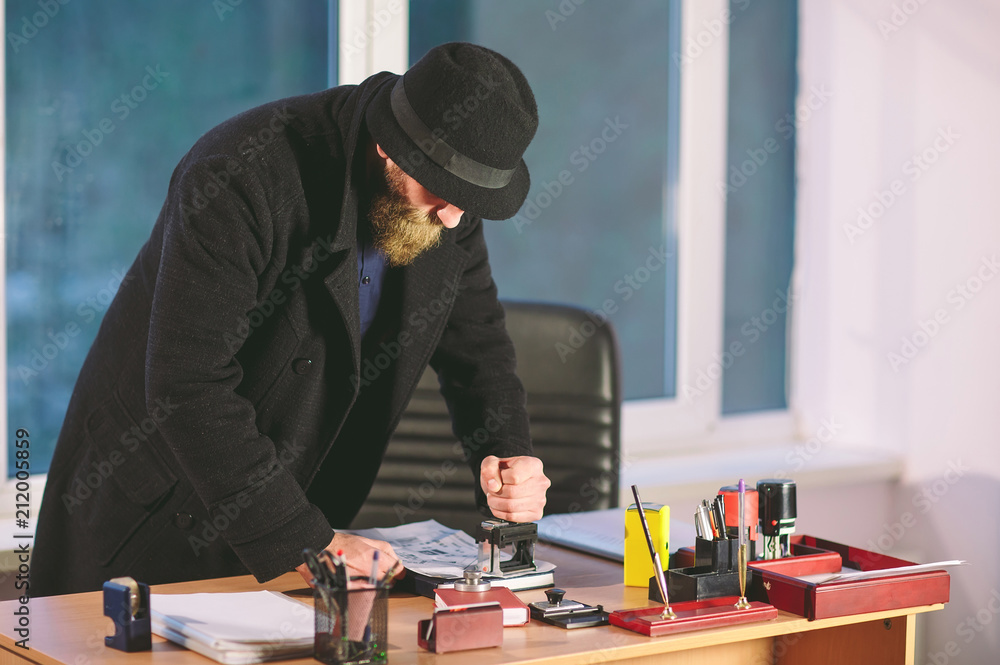 Concept. Thief steals in the office. Spy in the office. Concept. Thief steals in the office. Spy in the office.