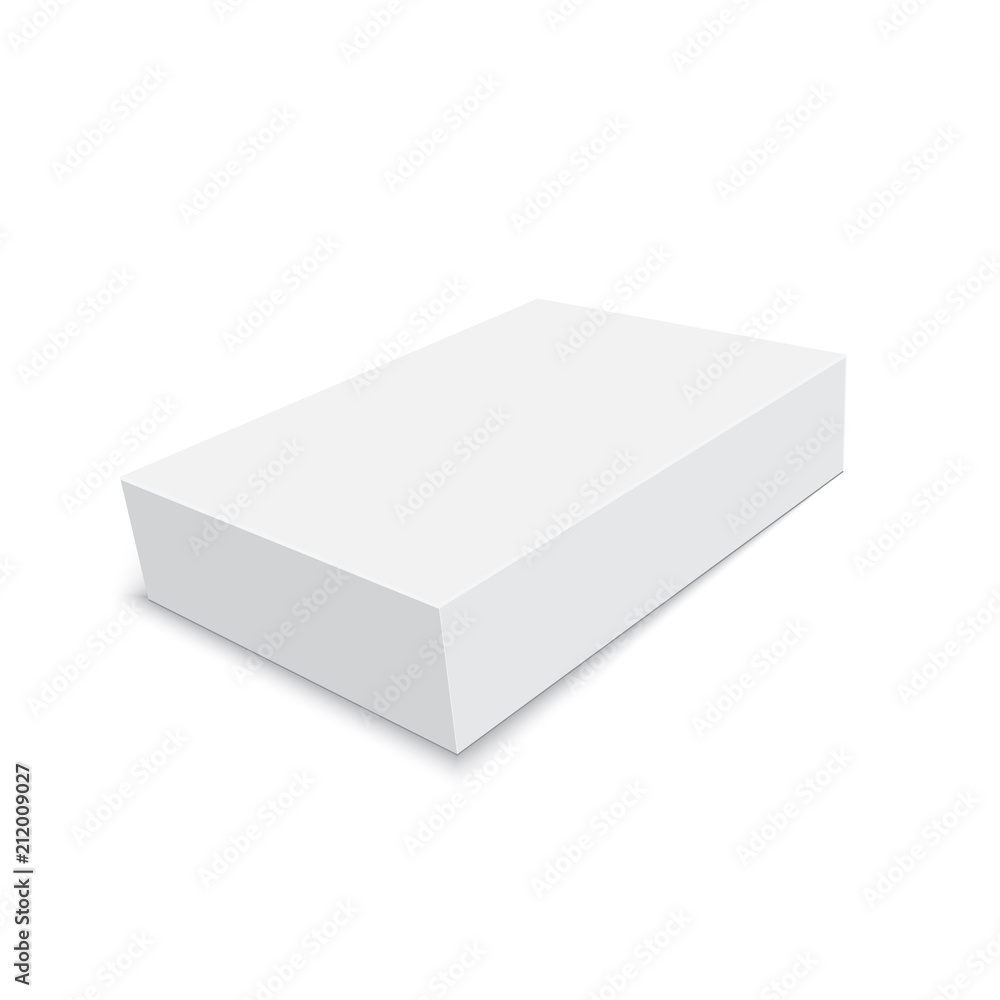 Blank of cardboard box isolated on white background. Vector Blank of cardboard box isolated on white background. Vector