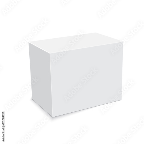 Blank of cardboard box isolated on white background. Vector © Azad Mammedli