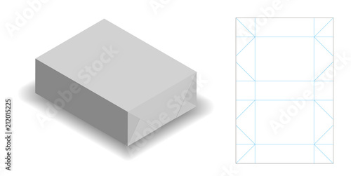 wrapping paper for soap product with dieline 