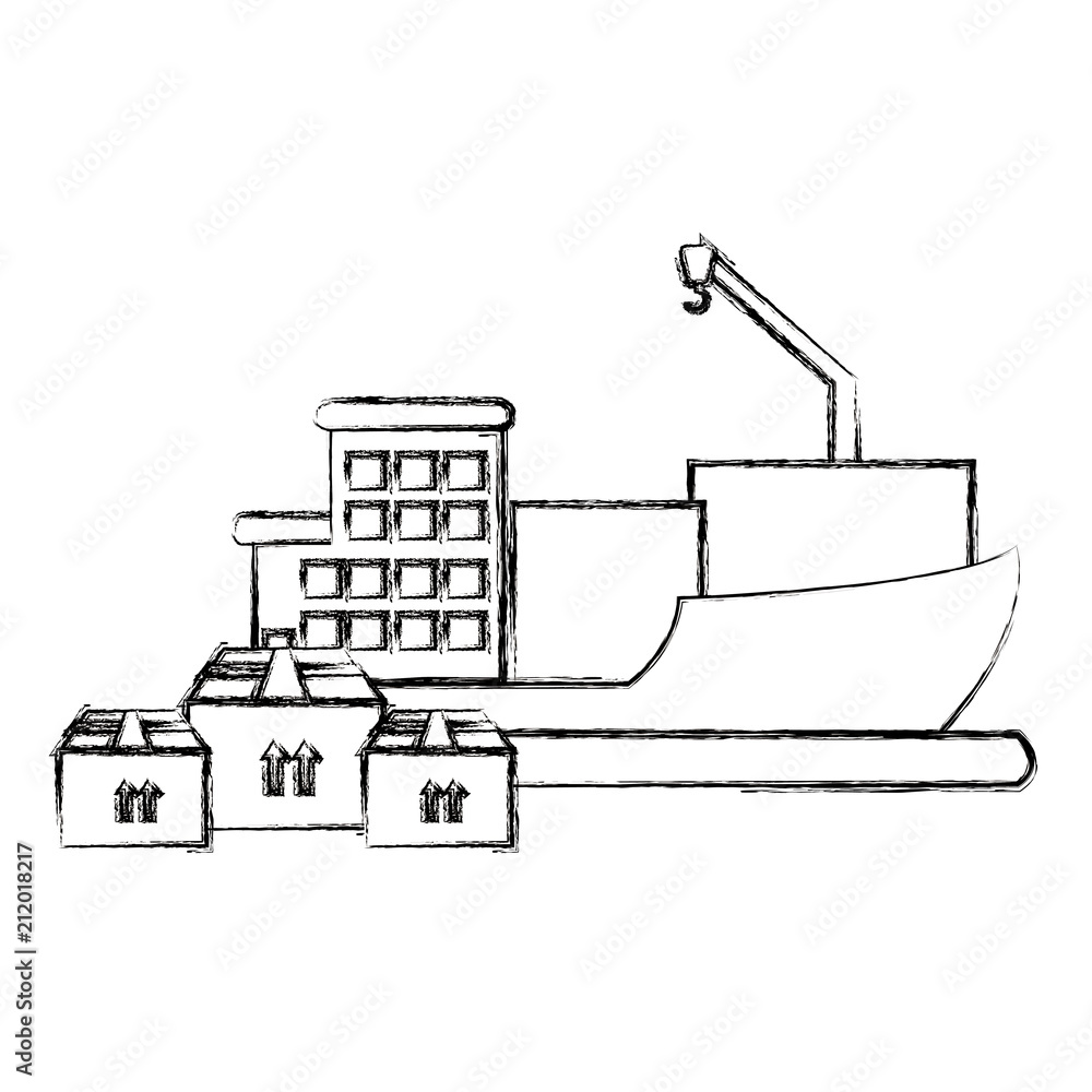 ship with pile boxes delivery service