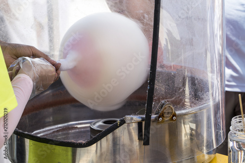 Candy floss machine photo