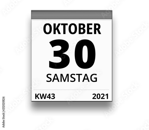 30 oktober 2021