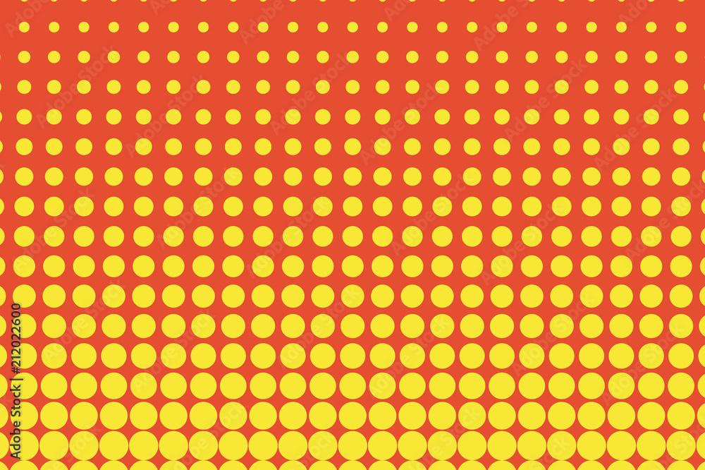 Yellow-orange halftone pattern. Pop art style. Digital gradient. Vector illustration Yellow-orange halftone pattern. Pop art style. Digital gradient. Vector illustration