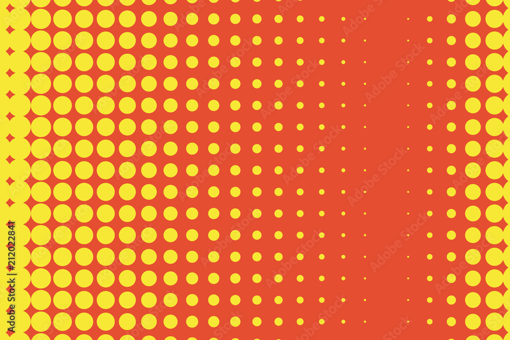Yellow-orange halftone pattern. Pop art style. Digital gradient. Vector illustration Yellow-orange halftone pattern. Pop art style. Digital gradient. Vector illustration