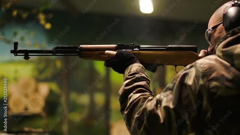 Shooting from the carbine SCS (empty cartridges 7,62х39) Shooting from the carbine SCS (empty cartridges 7,62х39)