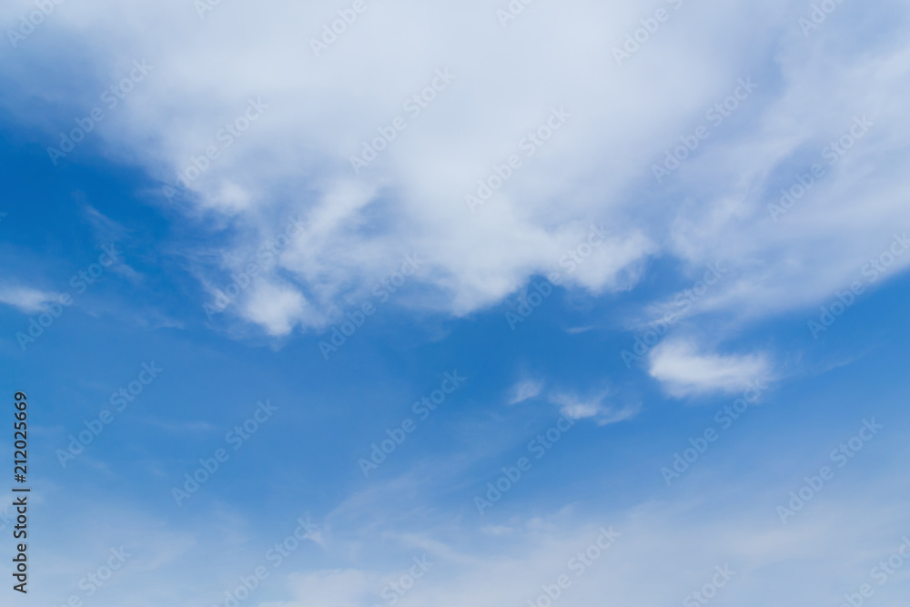 Fototapeta premium Blue sky and clouds background.