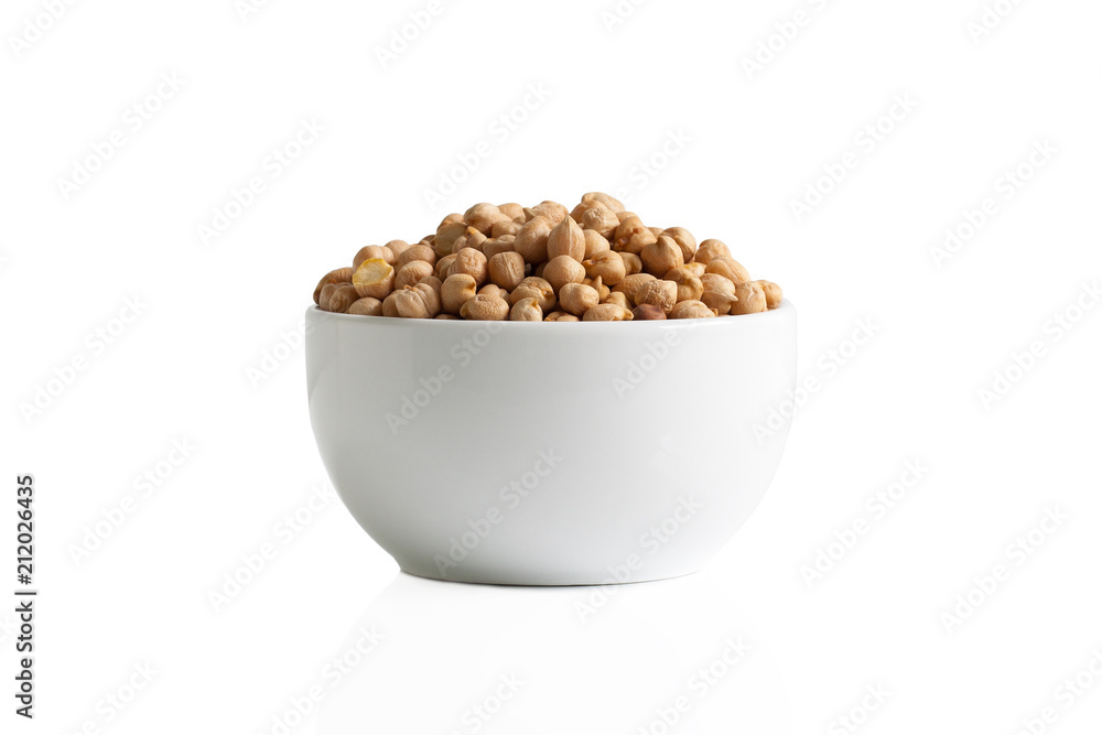 Raw Chickpeas in a cup Raw Chickpeas in a cup