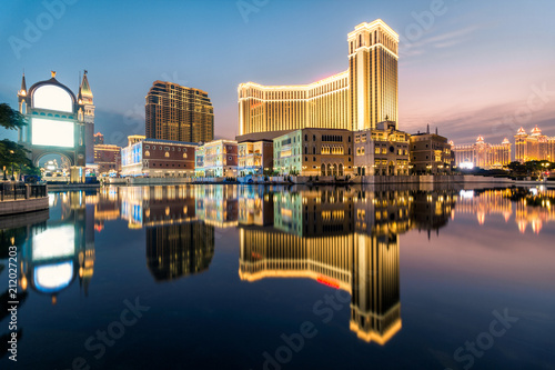 Tableau sur toile Macau night view