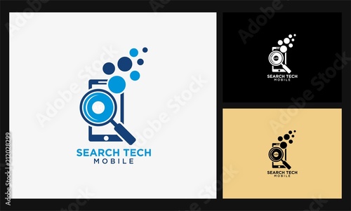 search photography tech logo