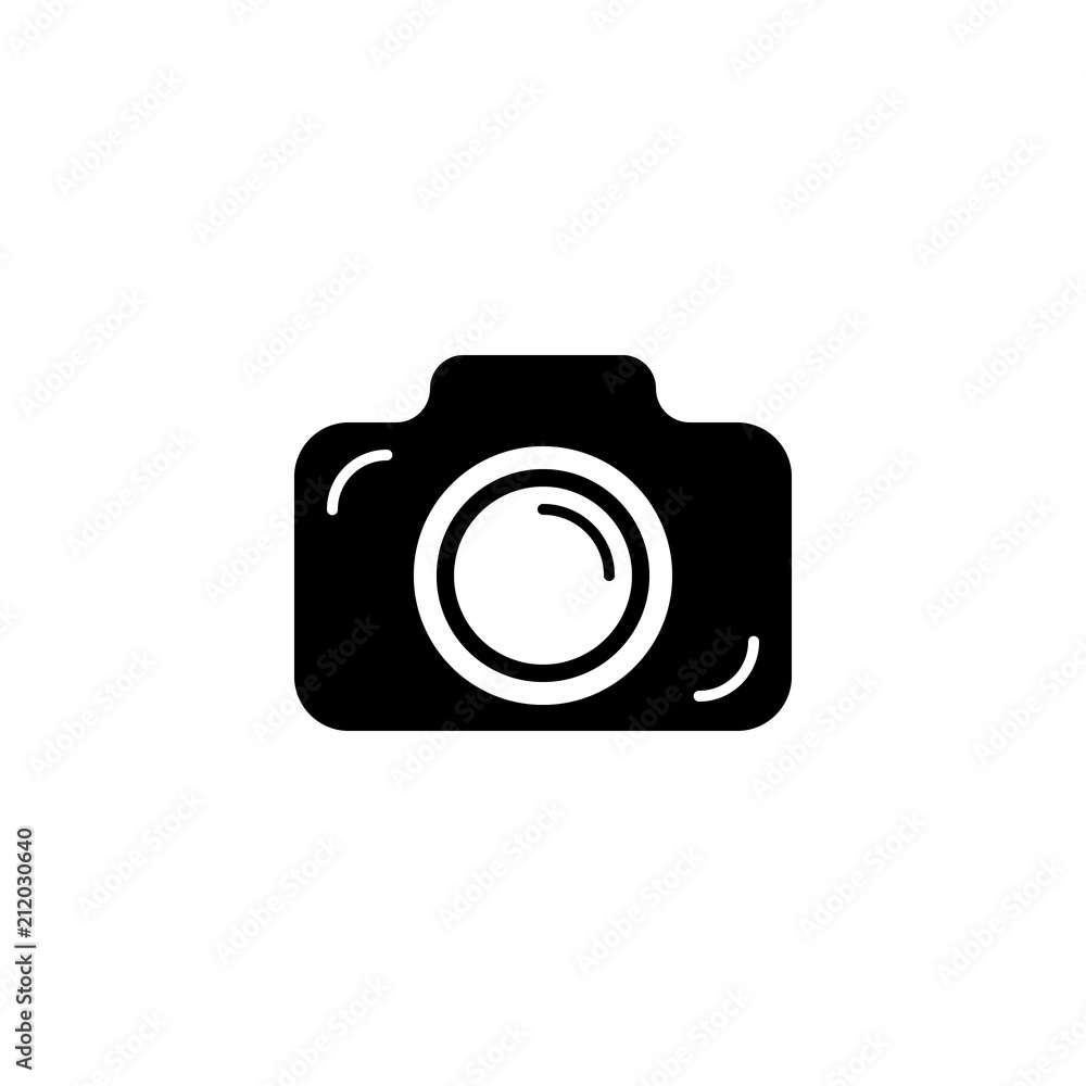 Camera icon. Vector illustration. Camera icon. Vector illustration.