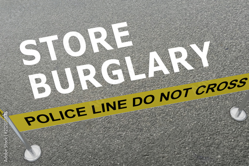 STORE BURGLARY concept