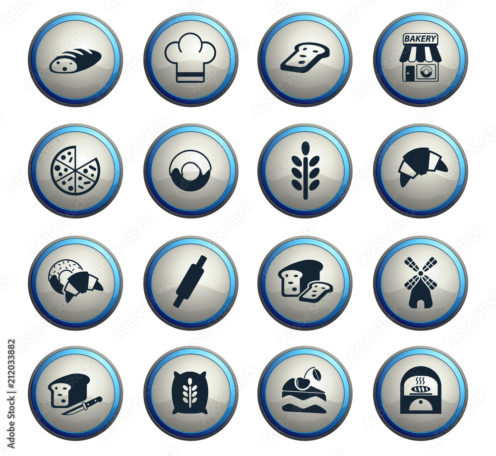 bakery icon set bakery icon set