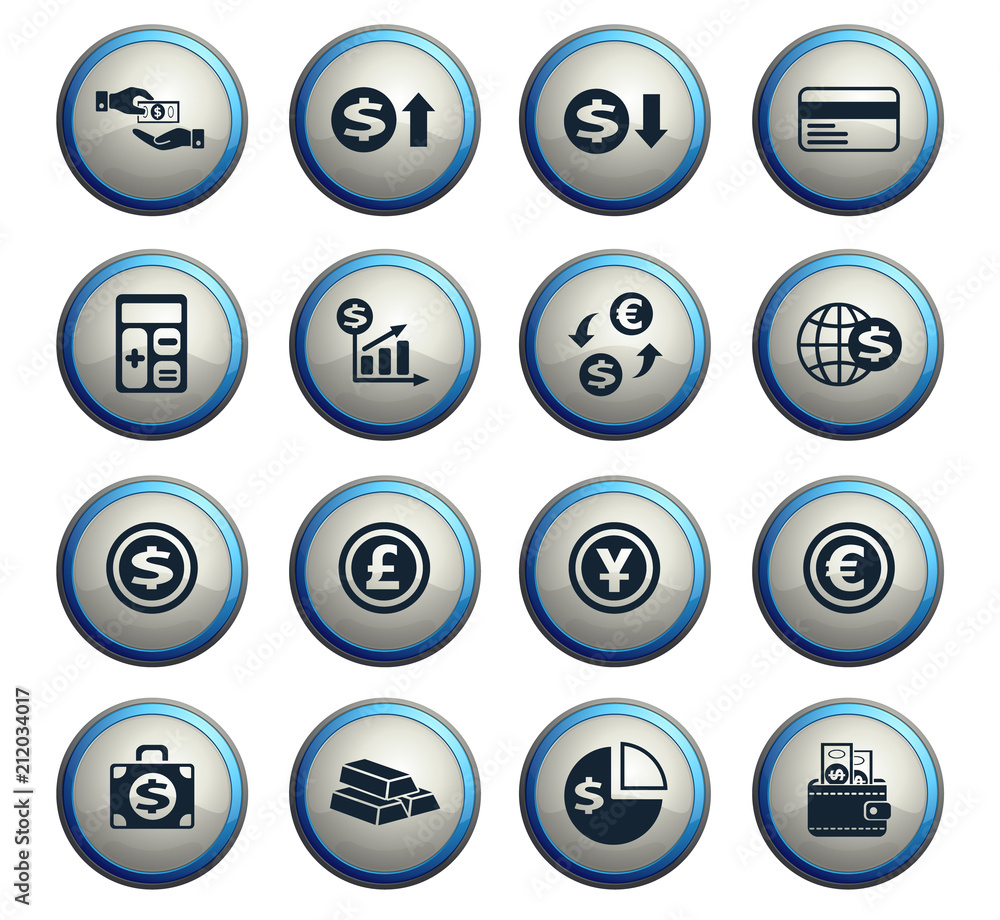 currency exchange icon set currency exchange icon set