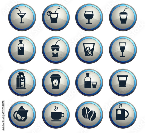 drinks icon set